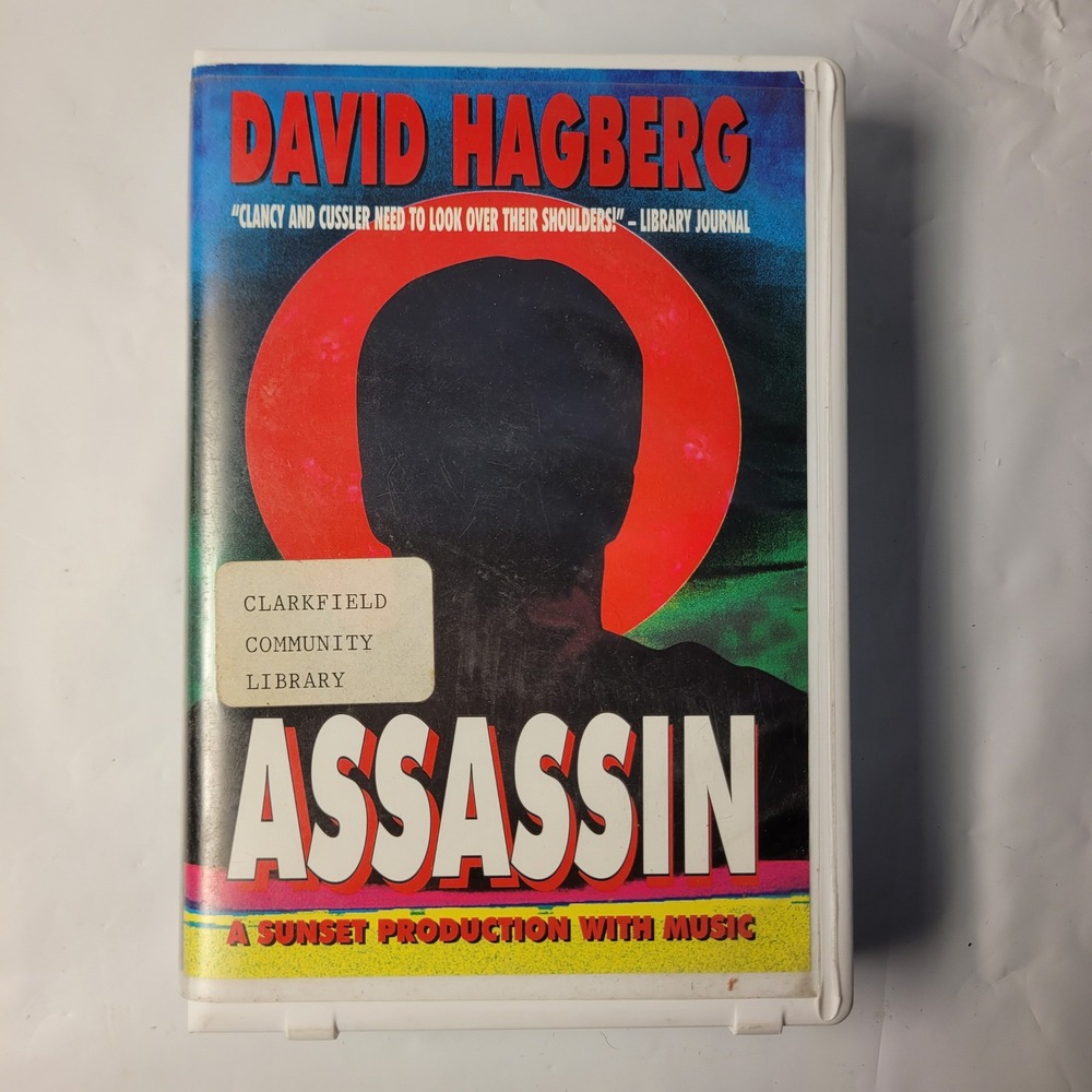 Sunset Productions Assassin David Hagberg Audio Cassette 4-Tape Set 1997 Thrill